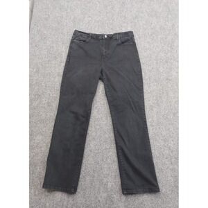 NYDJ Not Your Daughters Jeans Women 14 Petite Black Embellished Pockets USA Made